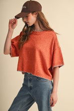 Load image into Gallery viewer, Contrast Blanket Stitch Sweater
