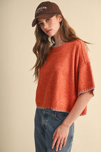 Load image into Gallery viewer, Contrast Blanket Stitch Sweater
