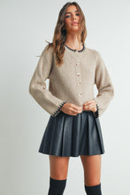 Load image into Gallery viewer, Crewneck Cardigan Sweater

