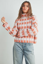 Load image into Gallery viewer, Fall Check Turtleneck Sweater
