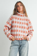 Load image into Gallery viewer, Fall Check Turtleneck Sweater
