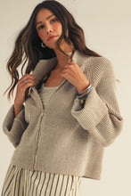 Load image into Gallery viewer, Zipper Knit Cardigan
