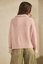 Load image into Gallery viewer, Relaxed Zipper Knit Cardigan - Pink

