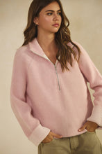 Load image into Gallery viewer, Relaxed Zipper Knit Cardigan - Pink
