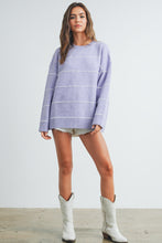 Load image into Gallery viewer, Striped Drop Shoulder Sweater
