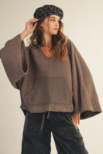 Load image into Gallery viewer, Washed Vintage Vneck Hoodie
