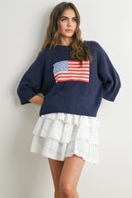 Load image into Gallery viewer, American Flag Knit Sweater
