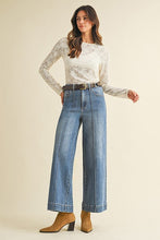 Load image into Gallery viewer, Pin Tuck High Rise Jeans - Medium Denim
