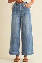 Load image into Gallery viewer, Pin Tuck High Rise Jeans - Medium Denim

