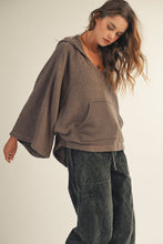 Load image into Gallery viewer, Washed Vintage Vneck Hoodie
